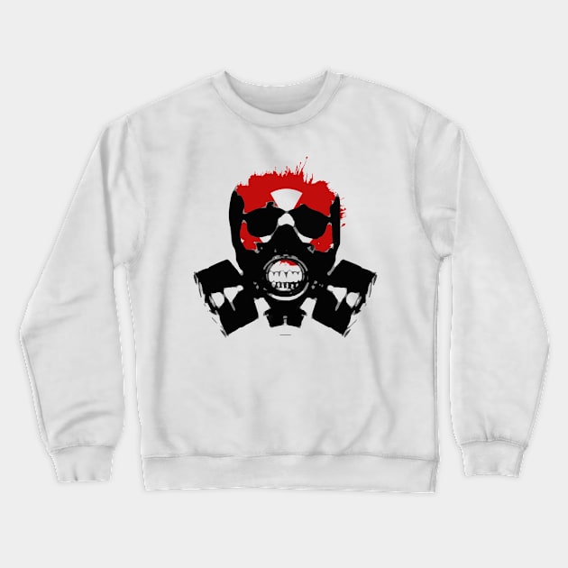 Radioactive Skull Crewneck Sweatshirt by Scruffies